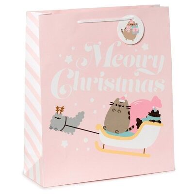 Pusheen Cat Christmas Gift Bag Extra Large