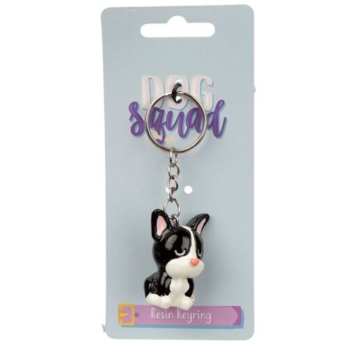 Dog Squad French Bulldog Dog Keyring