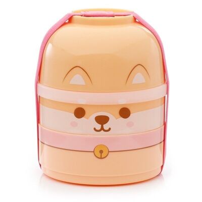 Adoramals Pets Shiba Inu Dog Stacked Round Bento Lunch Box