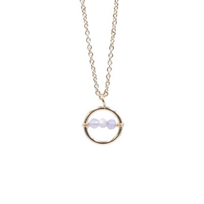 Cosmos Necklace - Blue Chalcedony
