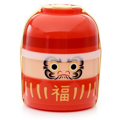 Fiambrera Bento Redonda Apilada Daruma Japonesa