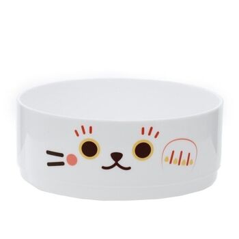 Boîte à bento ronde empilée chat porte-bonheur Maneki Neko 4