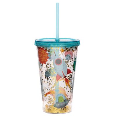 Space Cadet Double Walled Cup & Straw