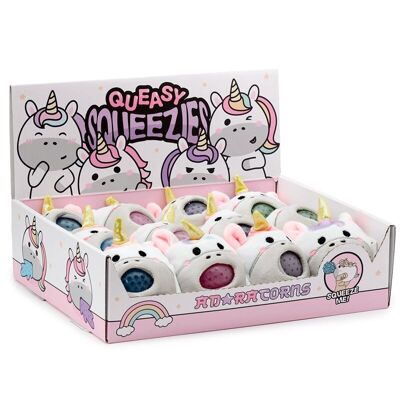 Queasy Squeezies Adoracorns Unicorn Plush Squeezy Toy
