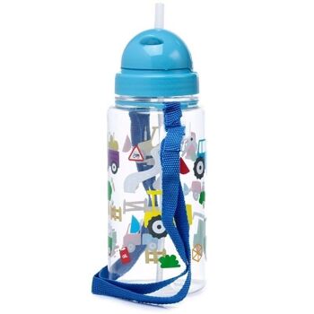 Bouteille d'eau incassable pour enfants de 450 ml Petits tracteurs 5