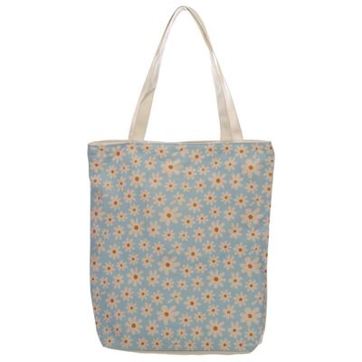 Daisy Pick of the Bunch Reusable Zip Up Cotton Bag