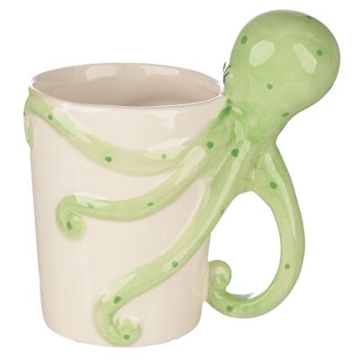 Lisa Parker Octopus Becher aus Keramik mit geformtem Henkel