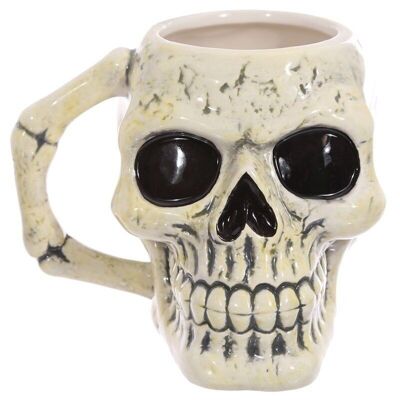 Ancient Skull Head Ceramic Shaped Mug