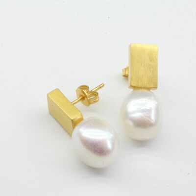 La Palma ear studs gold-plated