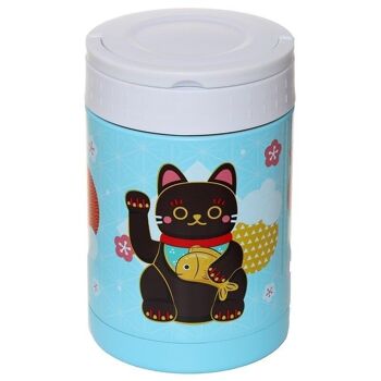 Maneki Neko Lucky Cat Lunch Pot Chaud & Froid 500ml 4