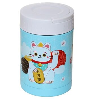 Maneki Neko Lucky Cat Lunch Pot Chaud & Froid 500ml 5