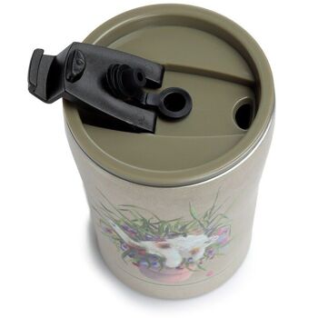 Kim Haskins Cat in Plant Pot Tasse isotherme verte chaude et froide 300 ml 3