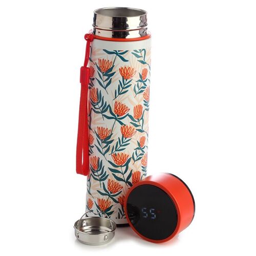 Protea Pick of the Bunch Hot & Cold Digital Thermometer Bottle
