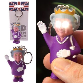 Porte-clés Queen LED avec son (Règle Britannia) 1