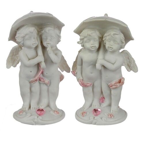 Peace of Heaven Walking in the Rain Cherub Figurine