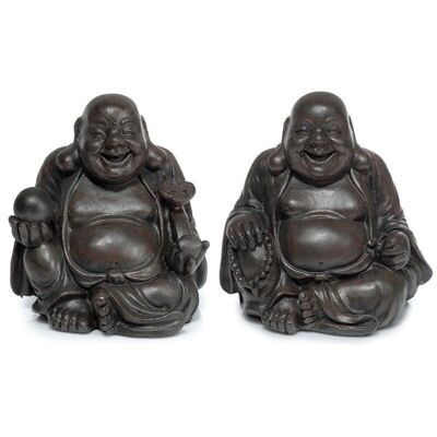 Peace of the East Wood Effect Mini Chinese Laughing Buddha