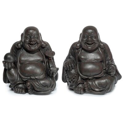 Peace of the East Wood Effect Mini Bouddha rieur chinois