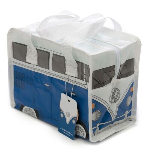 Volkswagen VW T1 Camper Bus Small Blue RPET Lunch Bag