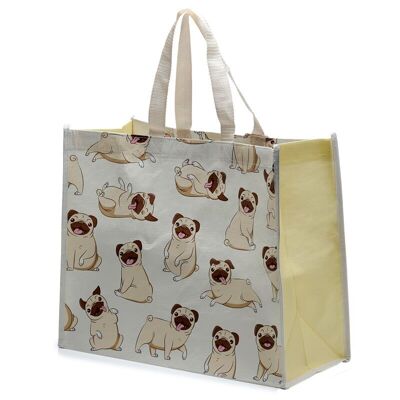 Mopps Pug RPET Reusable Shopping Bag