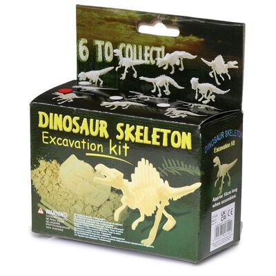 Kit de excavación de esqueleto de dinosaurio pequeño
