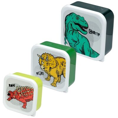Set of 3 Lunch Box M/L/XL Dinosauria