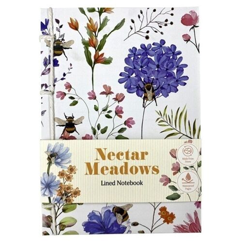 Nectar Meadows Stone Paper A5 Lined Notebook