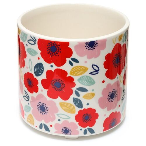 Pick of the Bunch Poppy Fields Ceramic Indoor Plant Pot Large