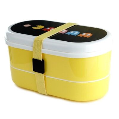 Pac-Man Stacked Bento Box Lunchbox mit Besteck