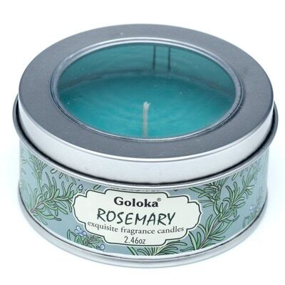 Goloka Rosemary Wax Candle Tin