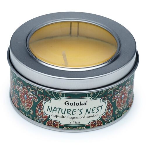 Goloka Natures Nest Wax Candle Tin