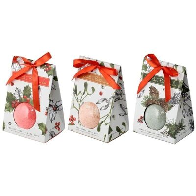 Christmas Winter Botanicals Bath Bomb in Gift Box