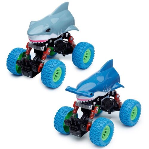Shark Monster Truck Stunt Pull Back Action Toy