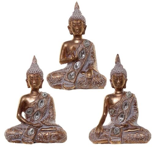 Gold & White Thai Buddha Meditation