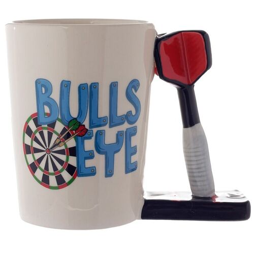 Darts Ceramic Shaped Handle Mug