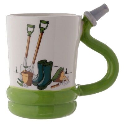 Garden Hose Ceramic Shaped Handle Mug