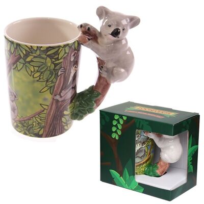 Taza de cerámica con asa en forma de koala de Zooniverse