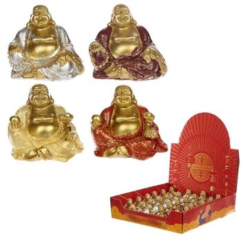 Mini bouddha porte-bonheur scintillant à collectionner 1
