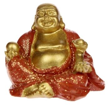 Mini bouddha porte-bonheur scintillant à collectionner 2
