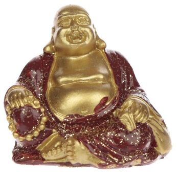 Mini bouddha porte-bonheur scintillant à collectionner 4