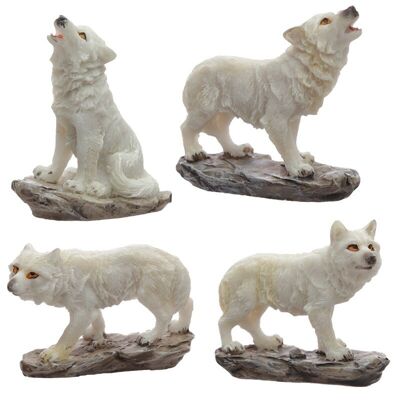 Protector of the North Ghost Walker Wolf Figures