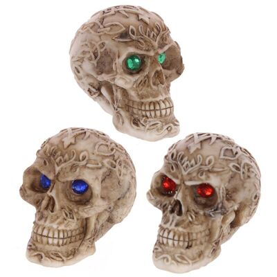 Mini Celtic Skulls with Gem Eyes