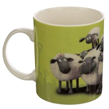 Tasse en porcelaine Shaun le mouton Vert 3