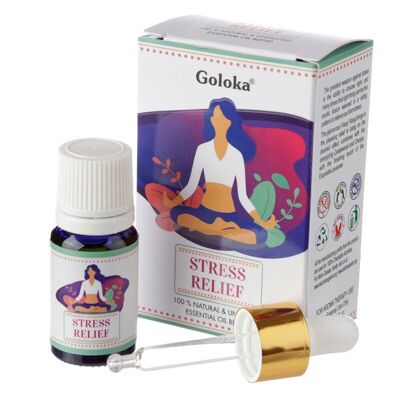 Alivio del estrés con aceites esenciales naturales Goloka Blend