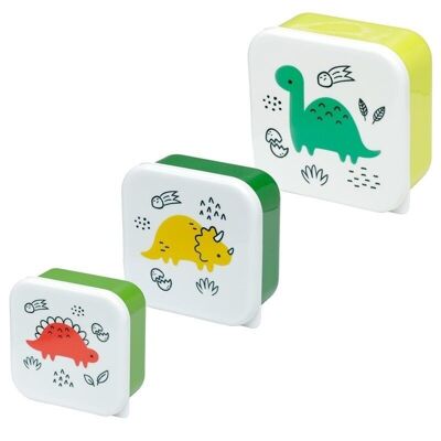 Set of 3 Lunch Box S/M/L Dinosauria Jr