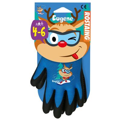 Los guantes abrigados para niños EUGENE son ideales para todas las actividades al aire libre a mitad de temporada. Talla- 4-6 años