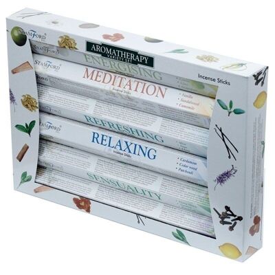 37322 Stamford Hex Incense Sticks 6 Pack Variety Set - Aromatherapy