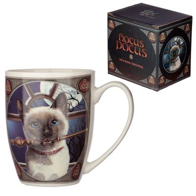 Taza de porcelana Lisa Parker Hocus Pocus Cat
