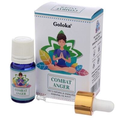 Goloka Blend Natural Essential Oil Combat Anger