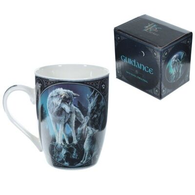 Tasse en porcelaine Lisa Parker Guidance Wolf Design