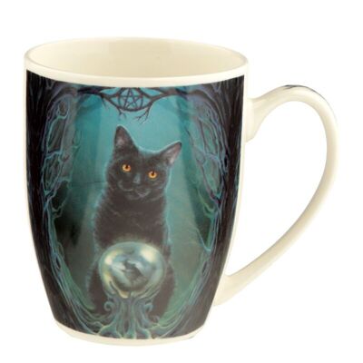 Taza de porcelana Lisa Parker Rise of the Witches Cat